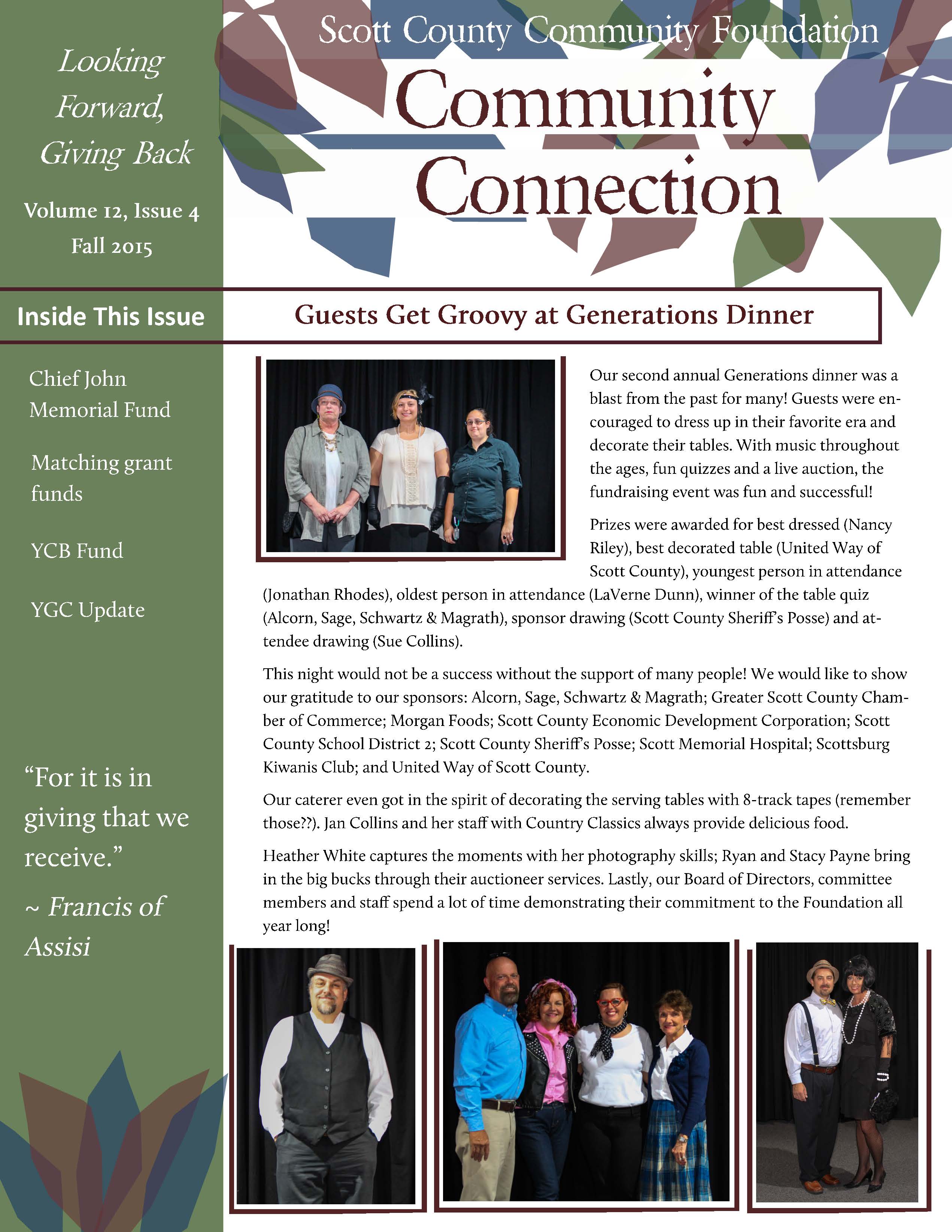 Fall 2015 Newsletter